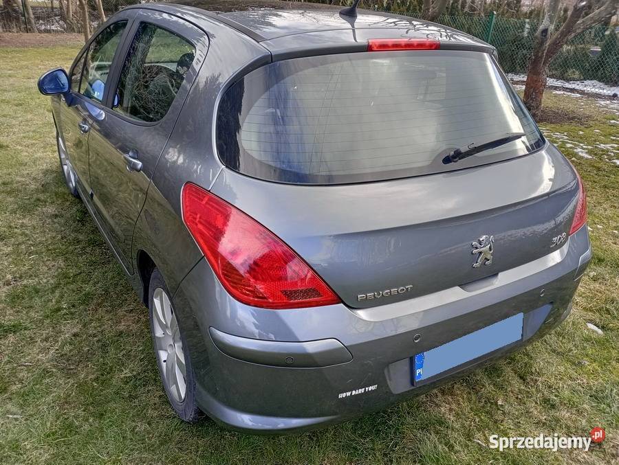Peugeot 308 benzyna16 Rok produkcji 2008 podkarpackie Sanok