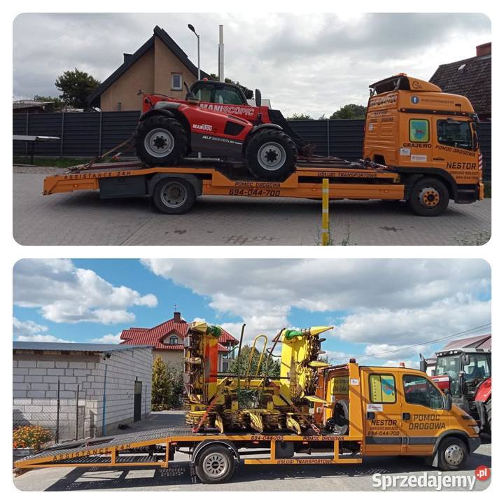 USŁUGI TRANSPORTOWE pomoc drogowa 24H Transport towarów, przeprowadzki Grajewo