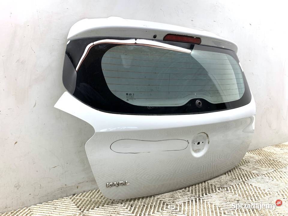 KLAPA TYŁ OPEL KARL Hatchback 1519 BIAŁY TYLNA osobowe