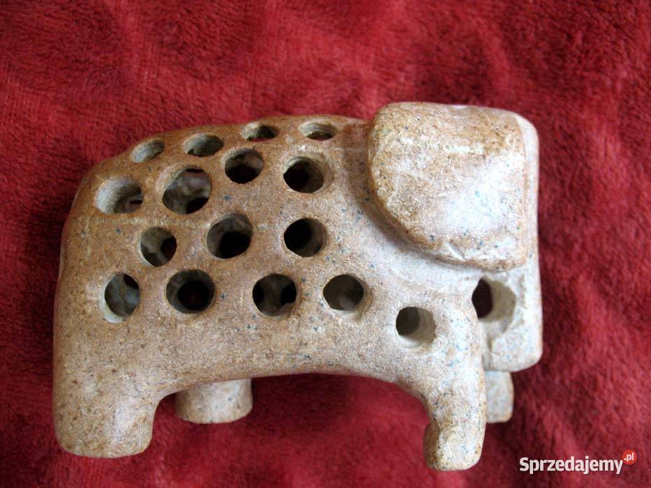 Słoń Kamienna rzeźba figurka mała 7 x 10 x 5 Siedlce