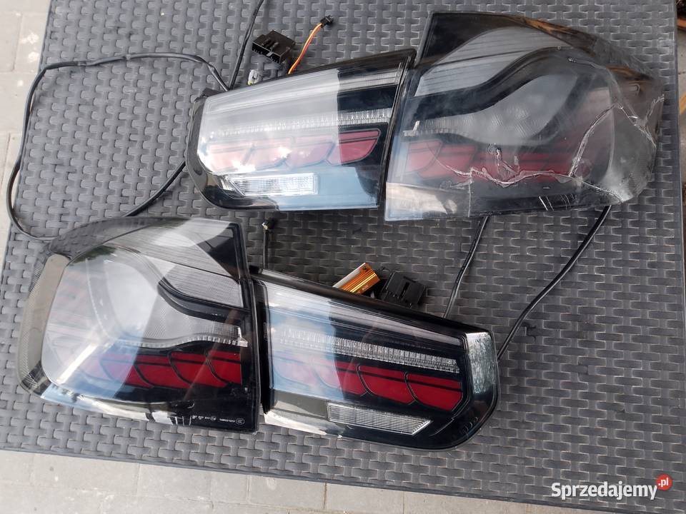 Lampy tylne BMW 3 f30 LED czarne tuning 335i lubelskie Bychawa