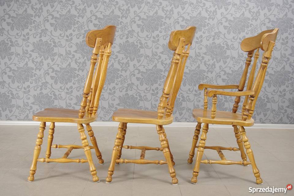 Krzesła w amerykańskim stylu 6 komplet 4768 Nysa sprzedam
