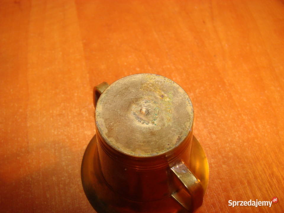 mały mosiężny moździerz pamiątka z Klimpfjal Pruszcz Gdański sprzedam