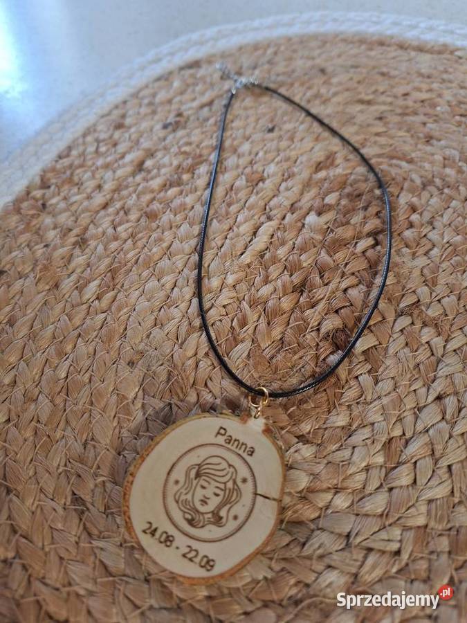 Zawieszka na rzemyku znak zodiaku Panna Strzyżów