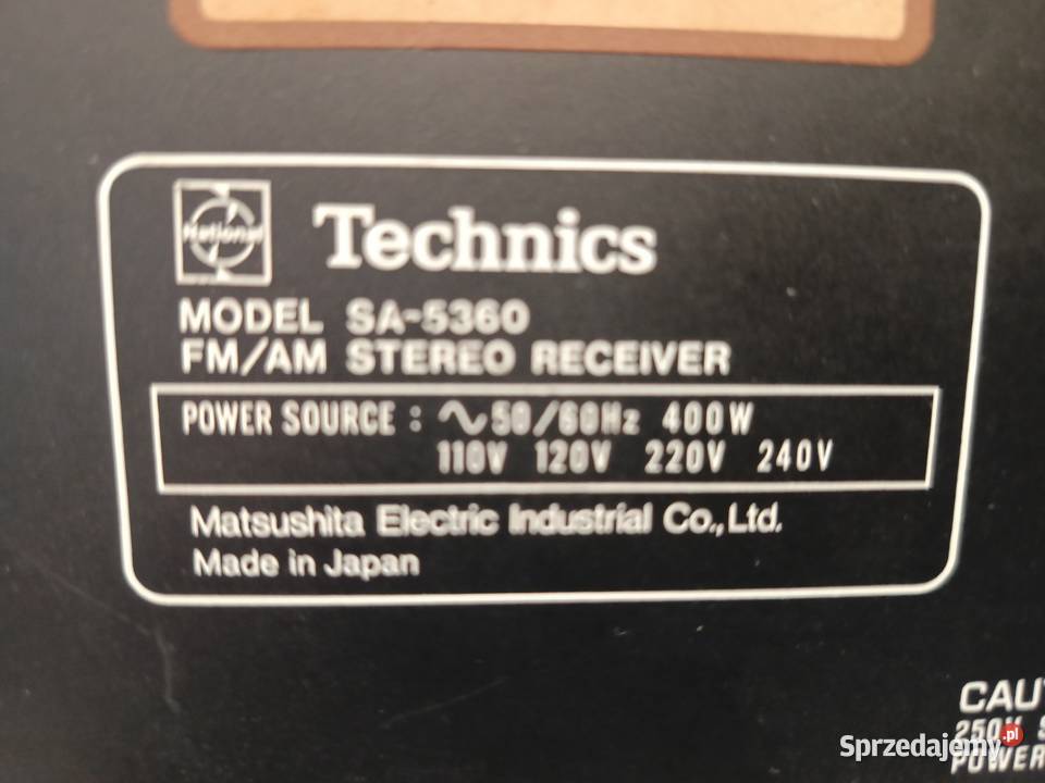 Amplituner TECHNICS SA 5360 moduł Bluetooth Gdynia