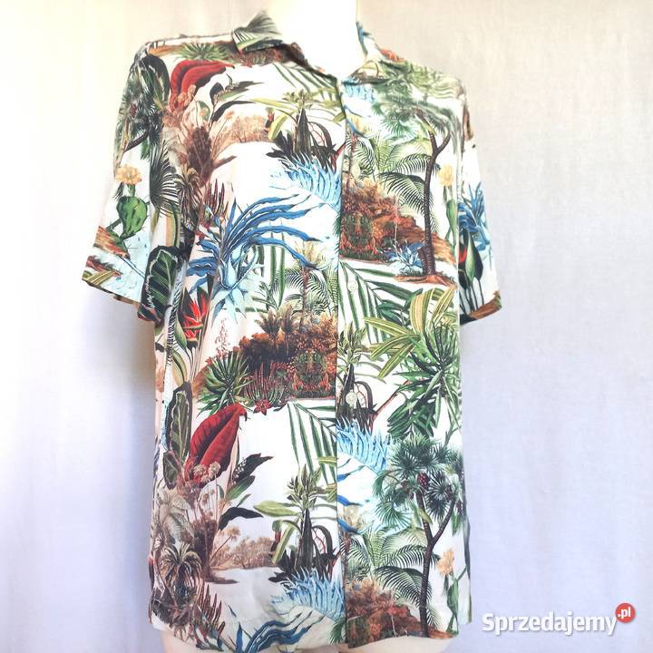 Koszula męska Krótki Rękaw r M wiskoza NOWA Białystok