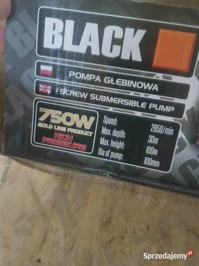 POMPA GŁĘBINOWA ŚRUBOWA DO WODY STUDNI 750W 60M wielkopolskie