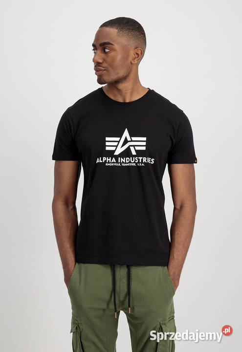 Alpha Industries tshirt BASIC 2PACK CZARNOBIAŁY mazowieckie