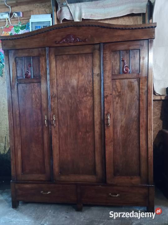 Szafa Secesja kompletna 3 drzwi Drewno Kozy