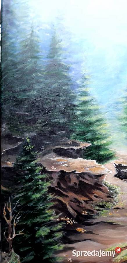 Obraz ręcznie malowany Pejzaż Łódź