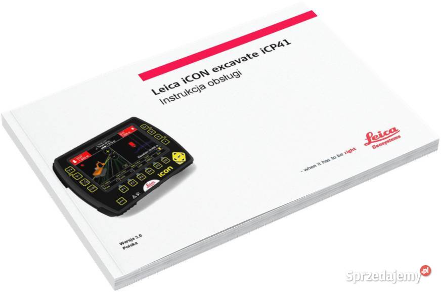 Leica iCON excavate iCP41 Instrukcja obsługi Szamotuły