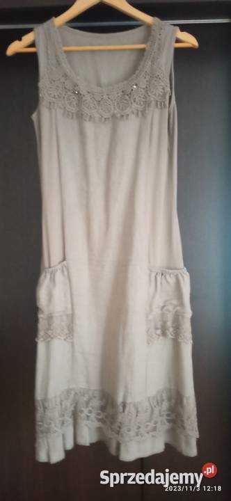 SUKIENKA beżowa włoska Głogów