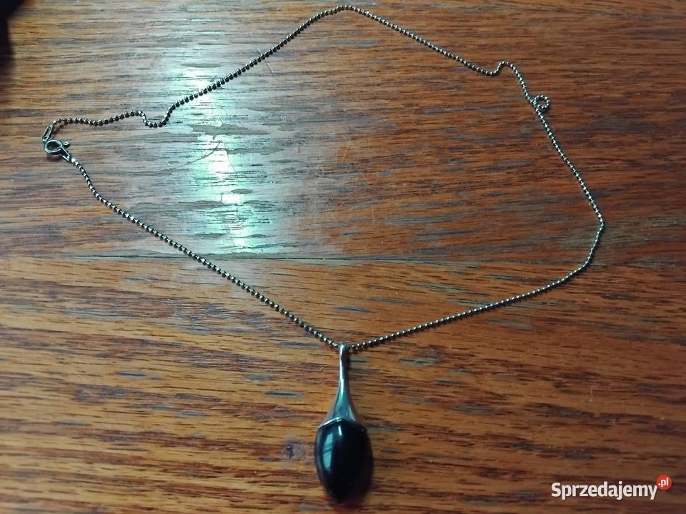 Srebrny łańcuszek z zawieszką 925 Kwidzyn