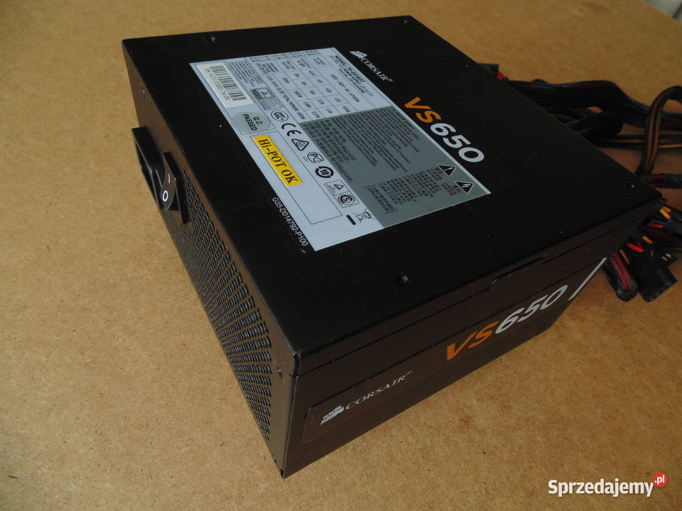 Zasilacz komputerowy 650W Corsair VS650 650W Podzespoły bazowe mazowieckie Warszawa