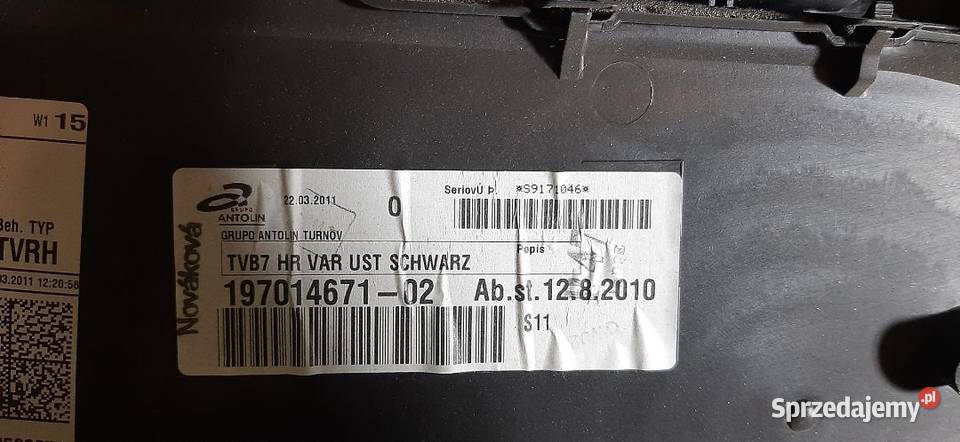 Boczek tapicerka drzwi prawy tył VW Passat B7 Włoszczowa