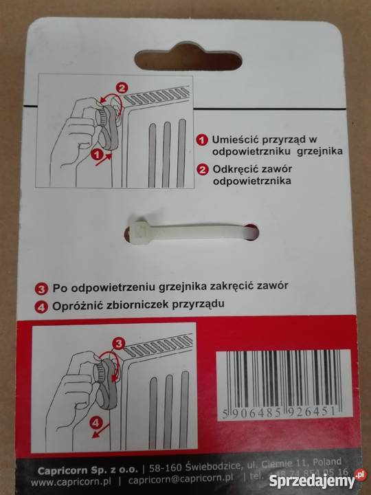 Kluczyk Do Oodpowietrznika Z Pojemnikiem Siedlce