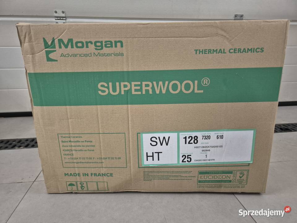 Wełna ceramiczna Mata ceramiczna 610 7320 mm 25 Akcesoria i części do kominków podkarpackie