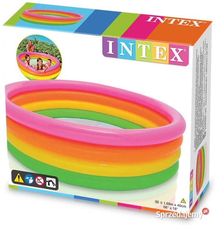 Basen Intex tęcza 780L 168x46 56441 defekt Gaszowice