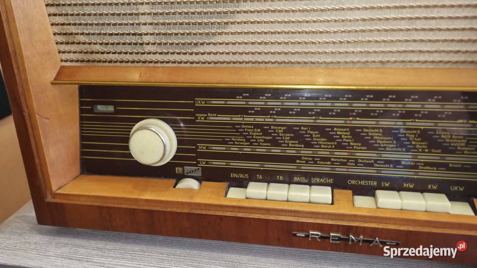 Zabytkowe radio lampowe REMA 2001 z lat 60tych Warta sprzedam