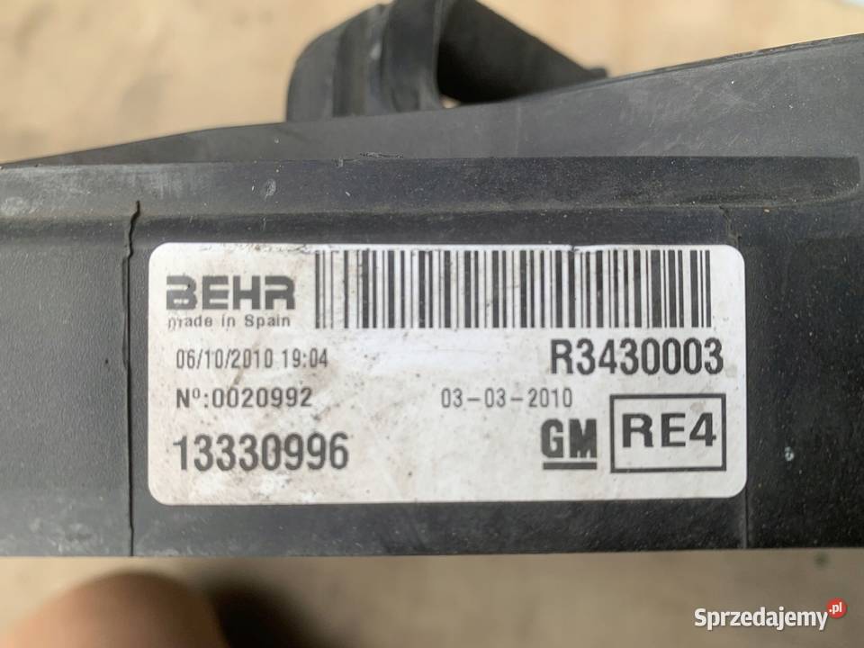 OPEL MERIVA B 11r wentylator chłodnicy 13330996 Kielce