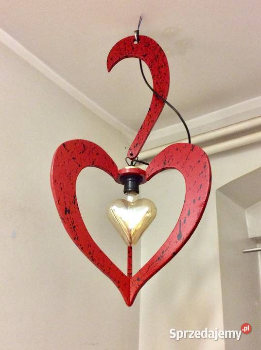 Lampa Serce w Sercu odcienie czerwieni