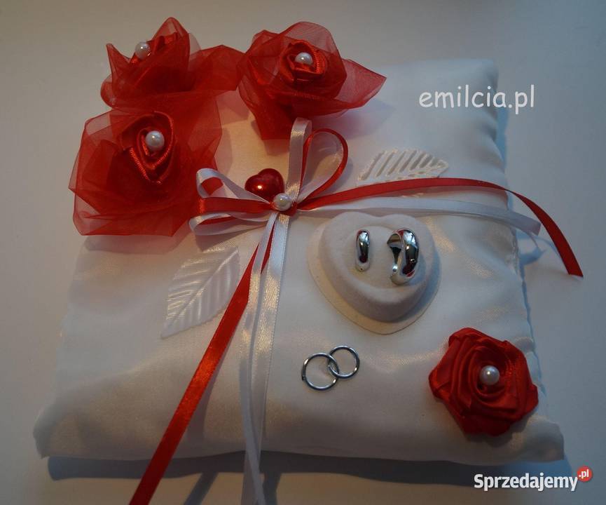 Poduszka Na OBRĄCZKi OZDOBA ŚLUB Wesele sprzedam
