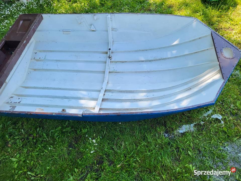 Aluminiowa szeroka stabilnaŁódź łódka wędkarska