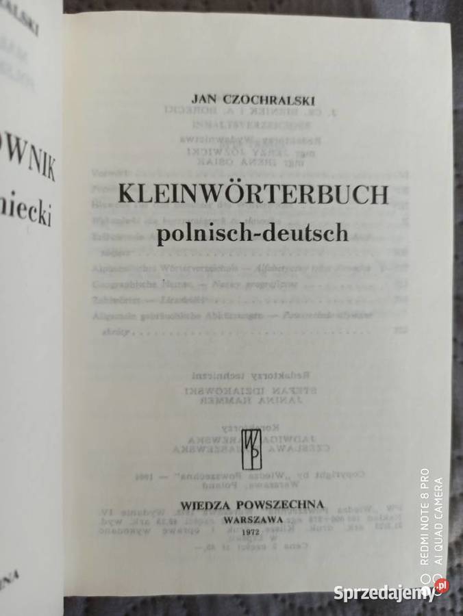 MAŁY SŁOWNIK POLSKONIEMIECKI I NIEMIECKOPOLSKI mazowieckie Warszawa