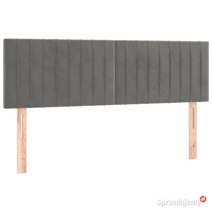 Zagłówek do łóżka z LED jasnoszary 144x5x7888 mazowieckie Warszawa
