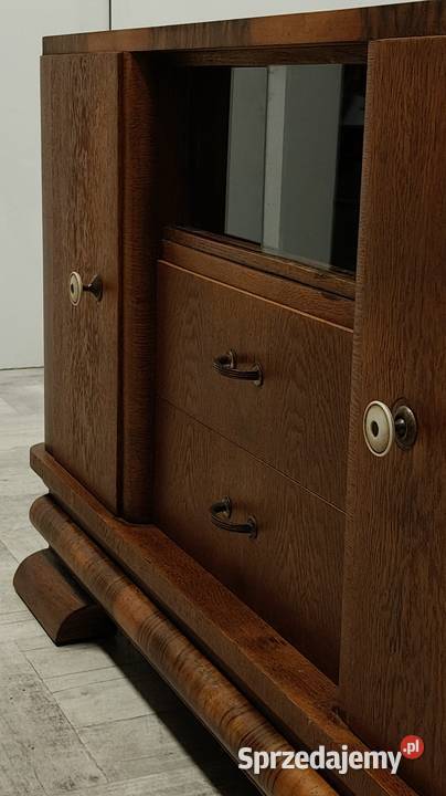 komoda art Deco lata 40te vintage design fornir Radomsko
