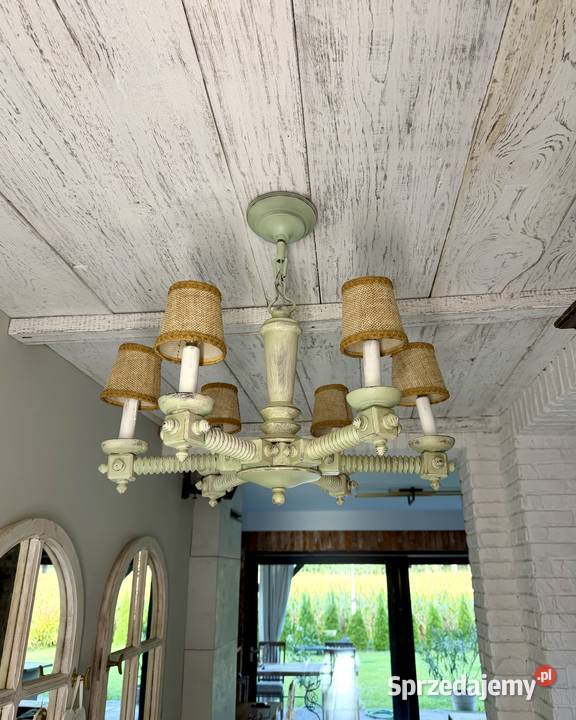 Żyrandol vintage styl prowansalski pastelowy Lampy wiszące Poznań