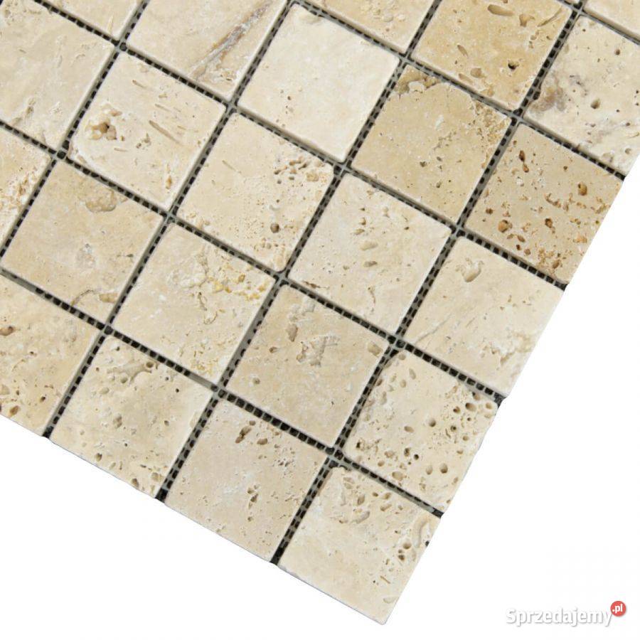 Mozaika trawertyn Light bębnowana 305x305x1 Łódź