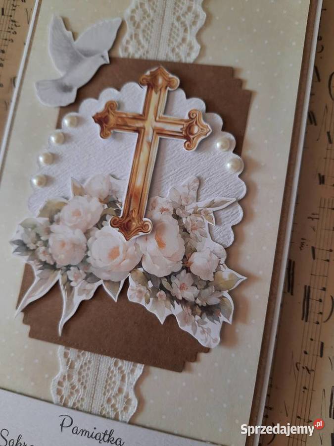 Kartka Pamiątka bierzmowania personalizowana Antyki, Sztuka, Kolekcje lubelskie Ryki