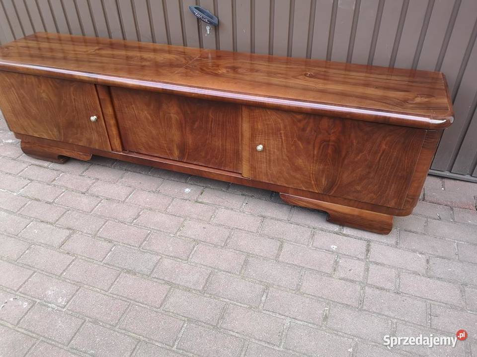 Komoda Szafka RTV ARTDECO Orzech Niska Stara Swarzędz