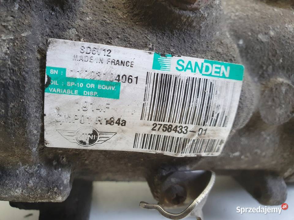 SPRĘŻARKA KLIMATYZACJI Mini One R56 14 16V VTi