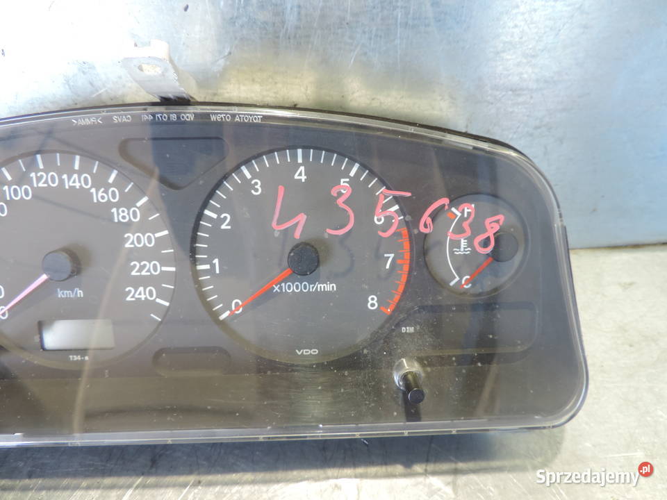 ICZNIK TOYOTA AVENSIS I T22 8380005380 18 VVTI Liczniki i zegary Wyposażenie wnętrza