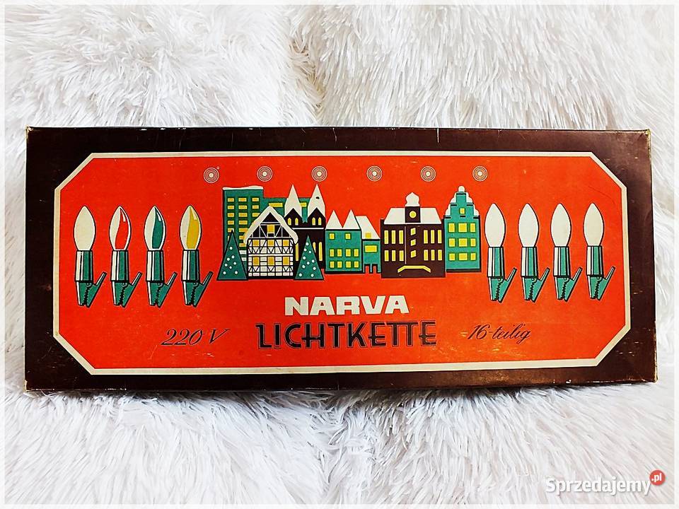 Kultowe lampki choinkowe Świeczki 16 z PRL w Żary