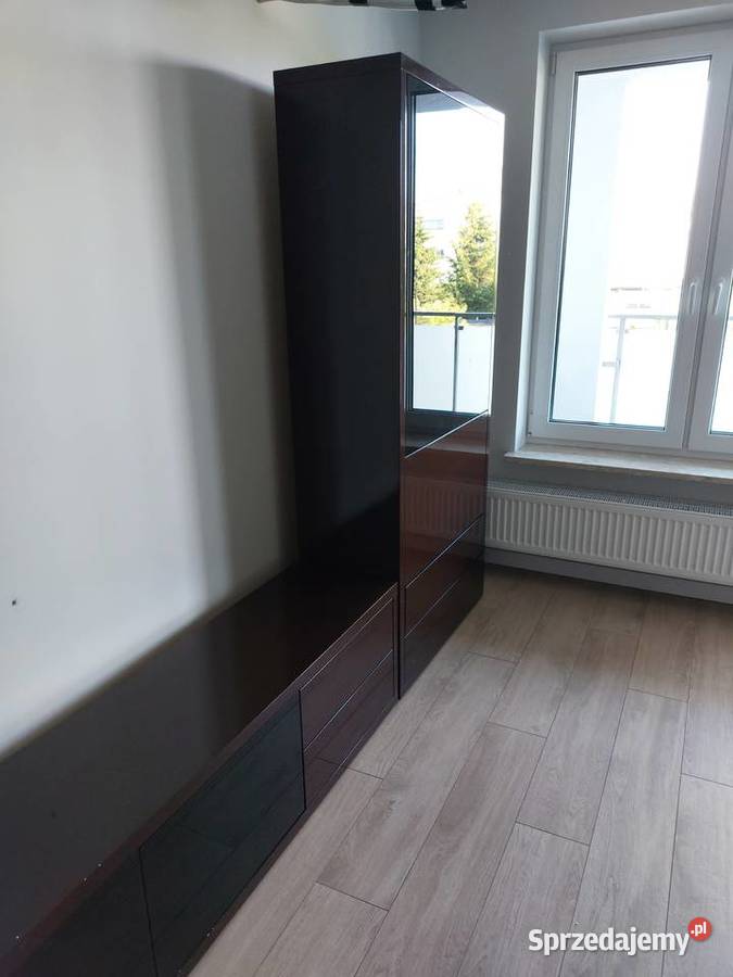 Witryna z szafką pod telewizor ze stolikem 40cm Meble do salonu Łomża