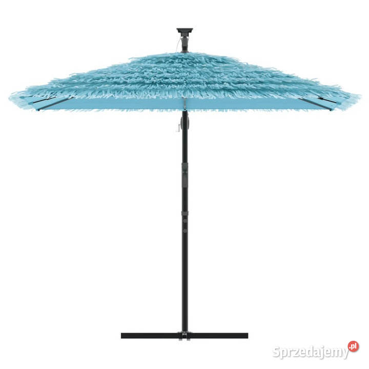 Parasol ogrodowy na stalowym słupku niebieski Warszawa