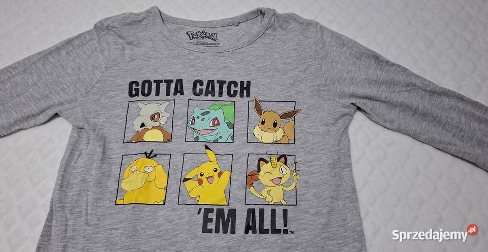 Koszulka długi rękaw chłopięca szary melanż Czeladź