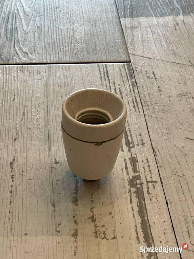 Oprawka porcelanowa E27 stara do lampy Chudów