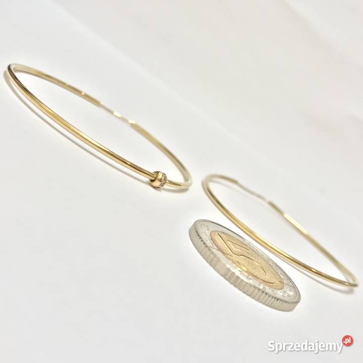 Złote KOLCZYKI 585 14K cudowne duże KOŁA 5 Warszawa sprzedam