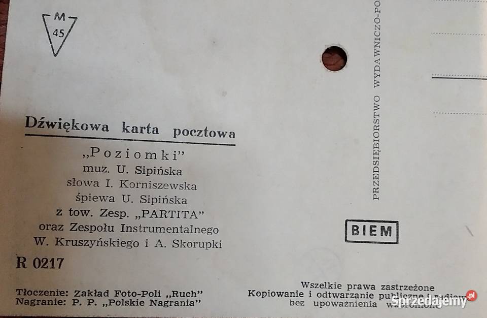 pocztówki dźwiękowe PRL Pozostałe Bukowno