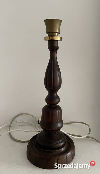 Stara lampa drewniana z dębu Łódź sprzedam