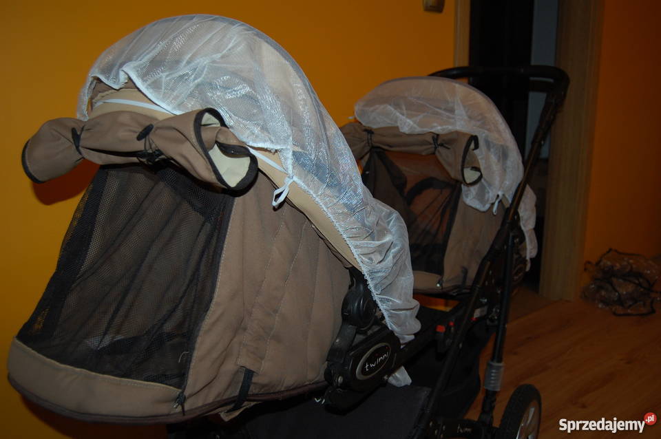 Wózek bliźniaczy 2w1 Twinny firmy Baby Active Moskitiera  Międzyrzec Podlaski