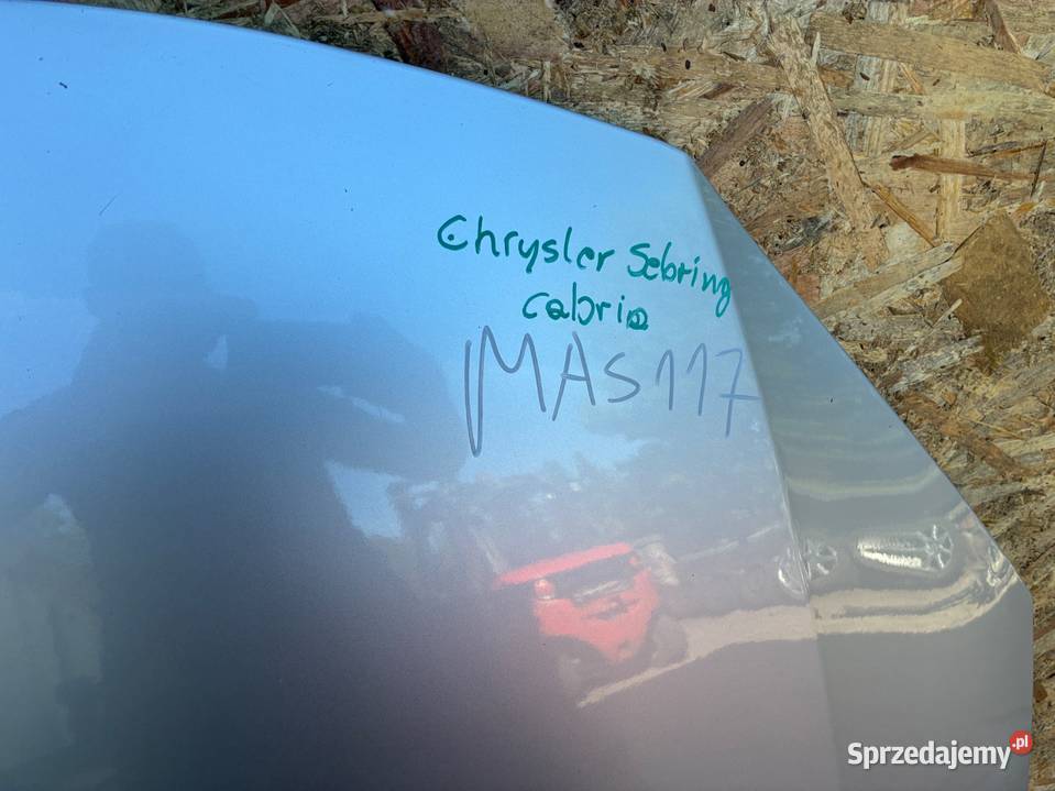 Chrysler Sebring srebrna cabrio MASKA POKRYWA Słowikowo