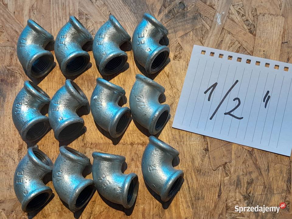 Kolanko stal ocynk 12 cala nowe zestaw 12 sztuk Dąbrowa Górnicza sprzedam