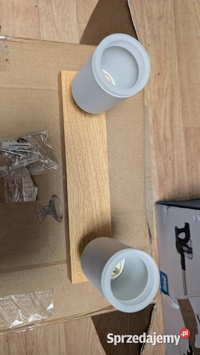 ZMH reflektor sufitowy 2 punktowy drewno GU10 Gliwice sprzedam