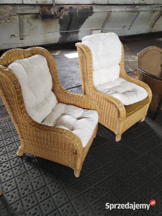 stylowe krzesło ratanowe Piękny fotel Legnica