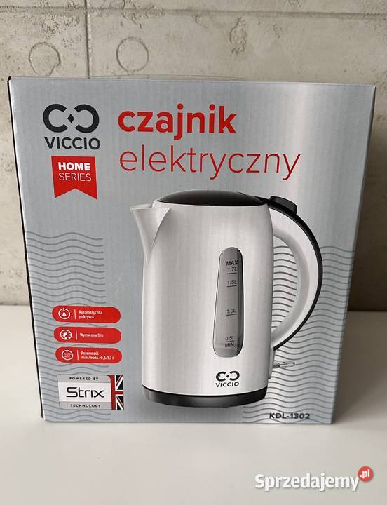 Czajnik elektryczny VICCIO KDL1302 NOWY OKAZJA sprzedam